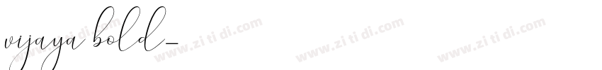 vijaya bold字体转换